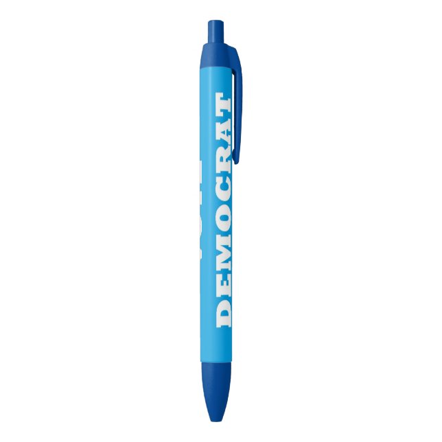 Stylo Bleu Vote Démocrate - (Bas (Vertical))