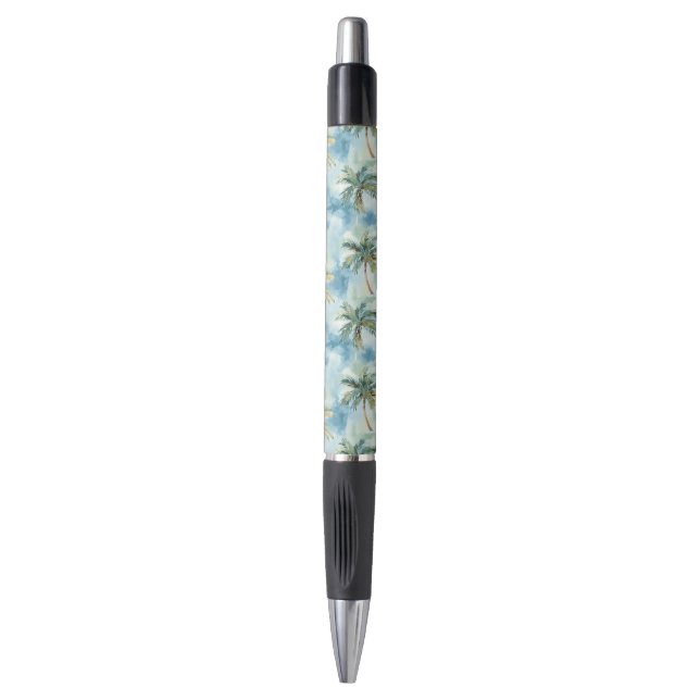 Stylo Blue Skies Tropical Island Palm Trees   (Devant (Vertical))