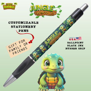 Stylo Bois de tortue Faune Tortue de jungle Bienvenue🐢
