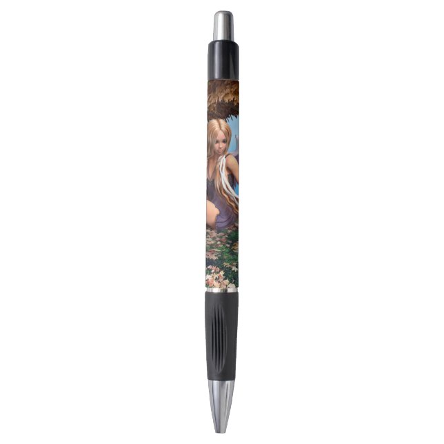 Stylo Bois Fantastique de l'Ange d'Automne Art (Devant (Vertical))