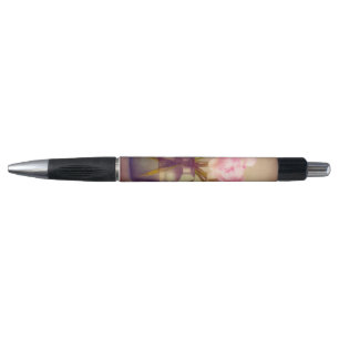 Stylo Bouquet de pivoines vintages dans les vases de ver