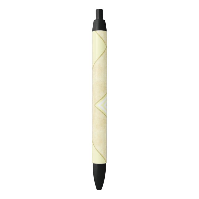 Stylo Bureau et stylo de l'école Beige Gold Stripe (devant Vertical)
