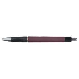 Stylo Burgundy rouge et charbon de bois cinq bandes moti