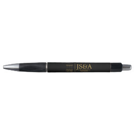 Stylo Cabinet de droit Colonnes de justice Black Gold