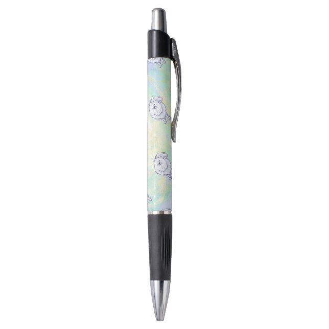 Stylo Cadeaux et accessoires blancs de Pomeranian (Bas (Vertical))