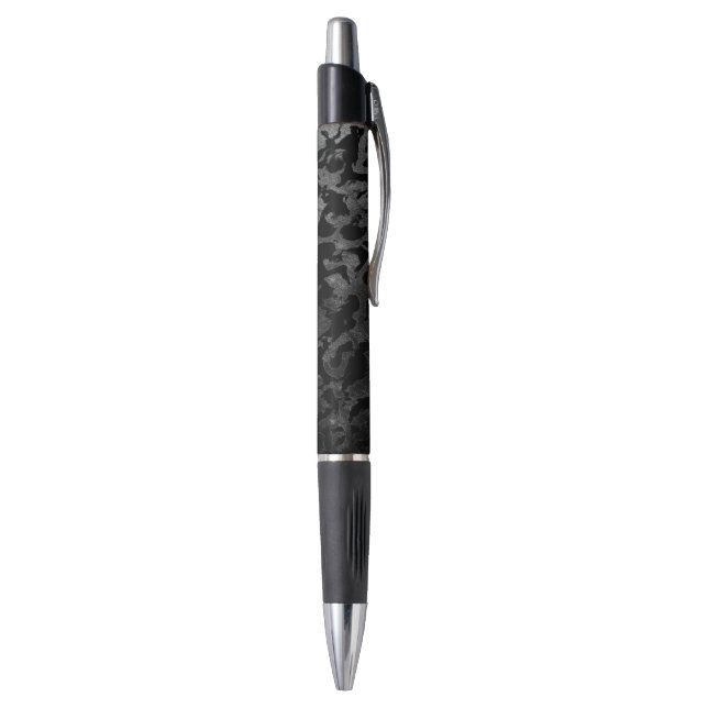 Stylo Camouflage moderne Camo-noir et gris foncé (Bas (Vertical))