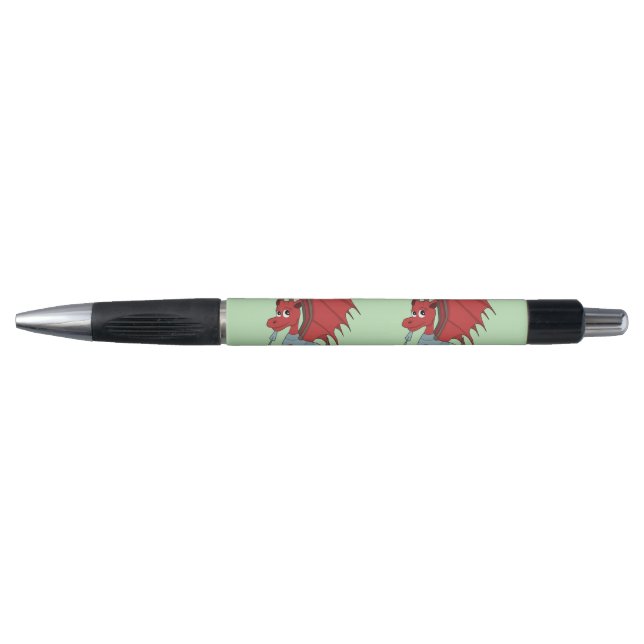 Stylo Caricature Dragon Rouge (Devant)