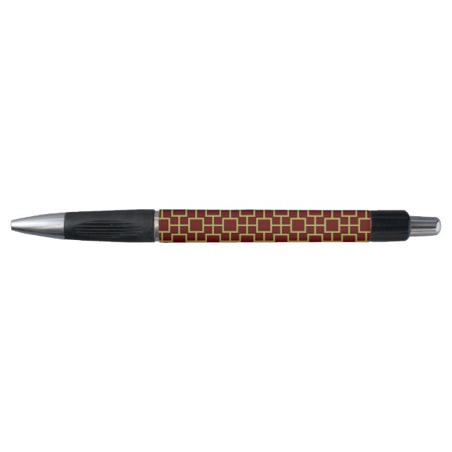 Stylo Carré moderne Motif or (Devant)
