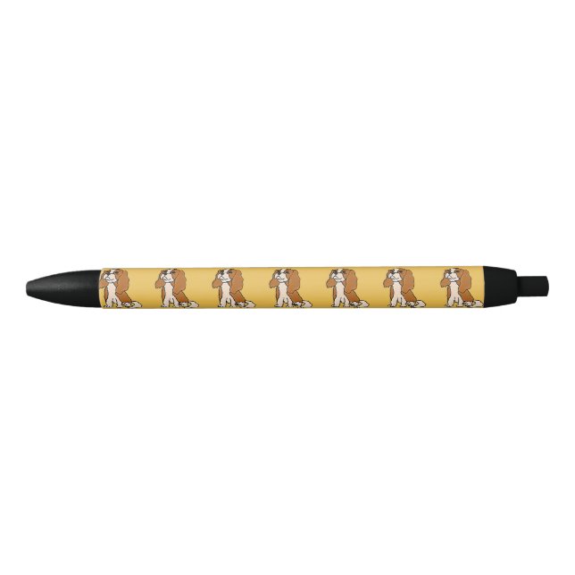 Stylo cavalier d'encre d'épagneul du Roi Charles (Devant)