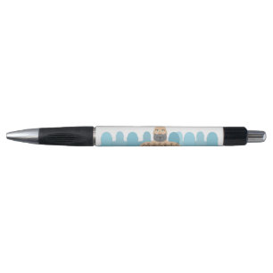 Stylo Chariot d'homme ours chauve musclé de SlipperyJoe 