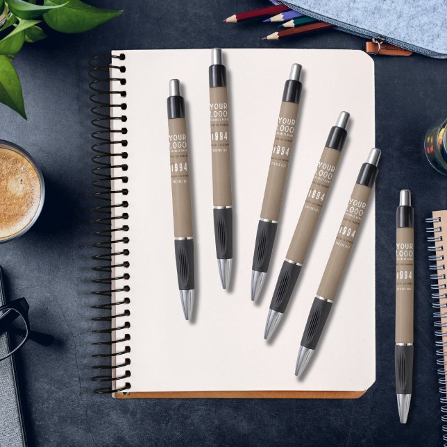 Stylo Charme Rustique Papier Kraft Ajoutez Votre Logo (Créateur téléchargé)