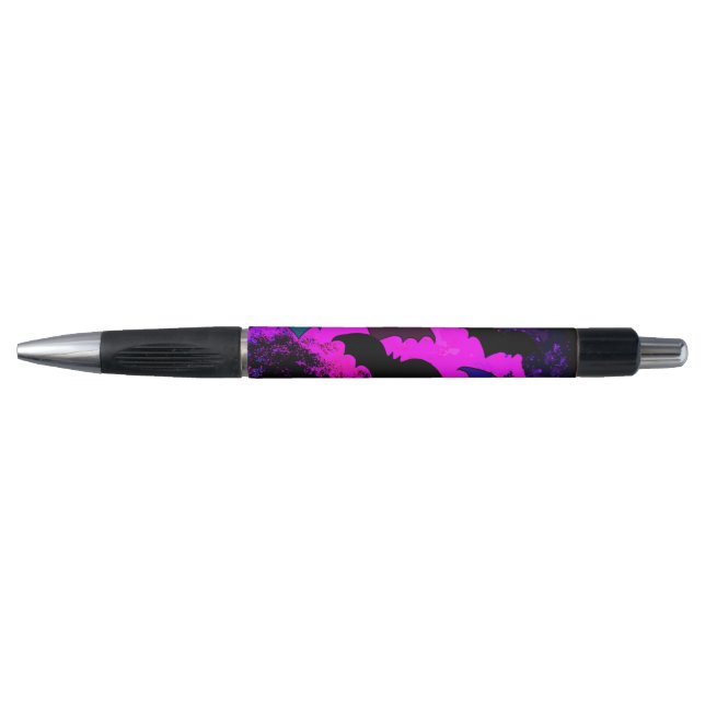 Stylo Chauves-souris roses en vol (Devant)