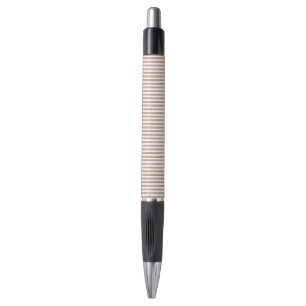 Stylo Chic Brown rayures blanches