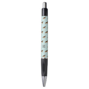 Stylo Chiens bergers allemands Motif Monogramme