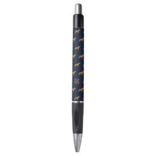 Stylo Chiens de taureau Motif Monogramme