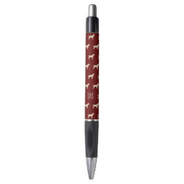 Stylo Chiens du Labrador jaune Motif Monogramme