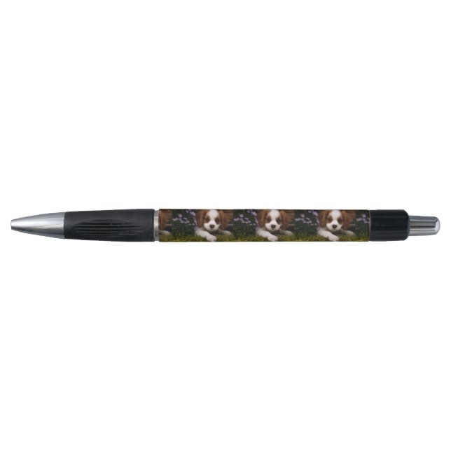 Stylo Chiot cavalier d'épagneul du Roi Charles derrière (Devant)