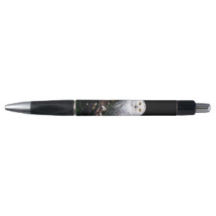 Stylo Chouette hivernale majestueuse