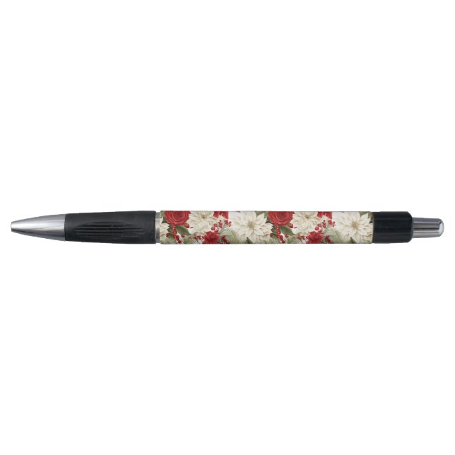 Stylo Christmas Poinsettia – Holiday Floral Design (Devant)