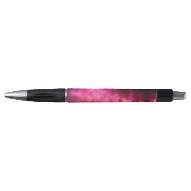 Stylo Ciel nocturne étoilé rose (Devant)