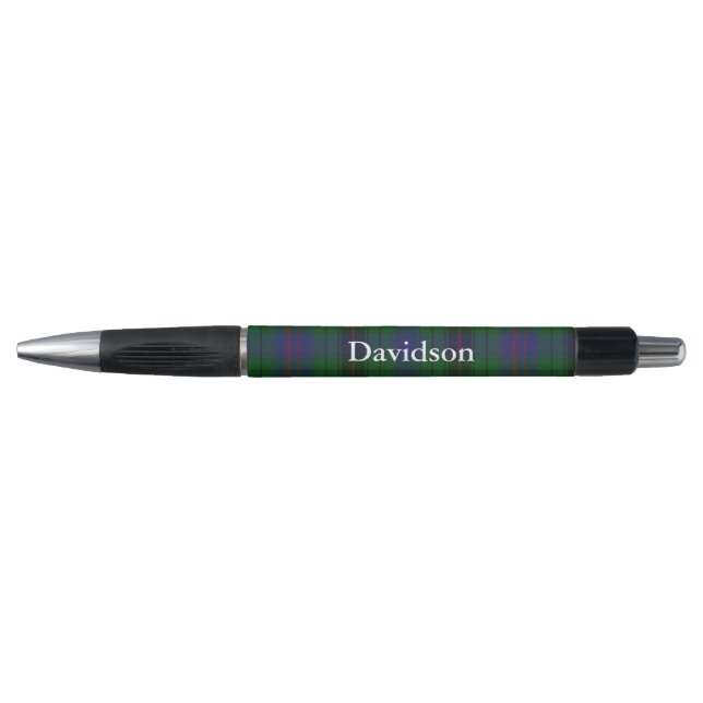 Stylo Clan Classique Davidson Tartan Plaid Custom Pen (Devant)