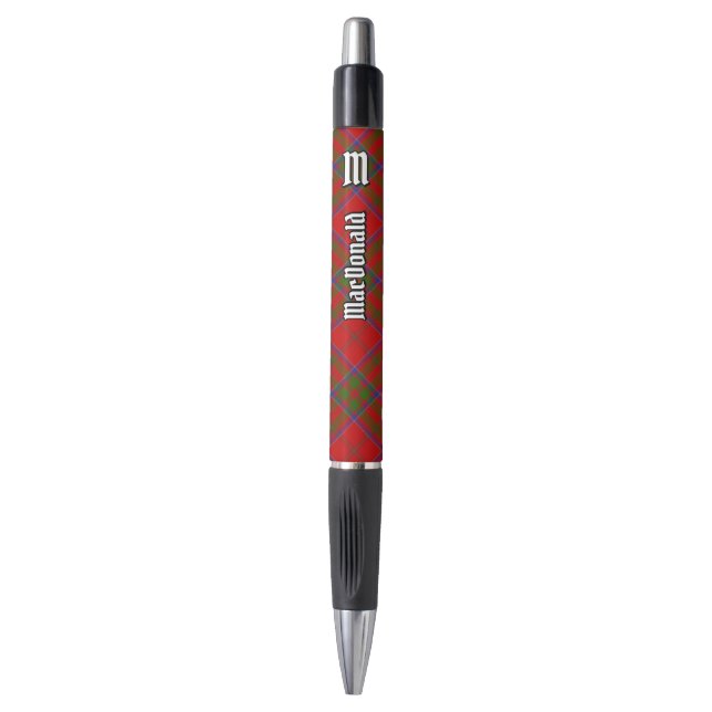 Stylo Clan MacDonald de Keppoch Tartan Pen (Devant (Vertical))