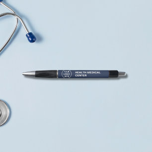 Stylo Clinique médicale Logo personnalisé Bleu marine de