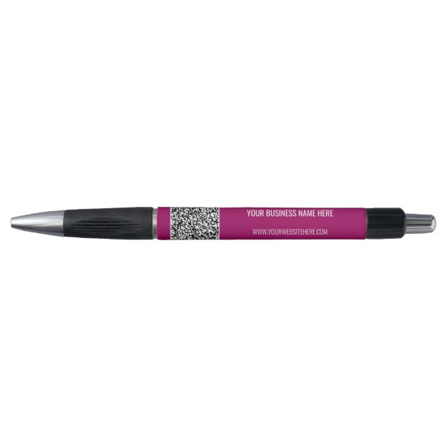 Stylo Code QR Texte personnalisé Entreprise Promotionnel (Devant)