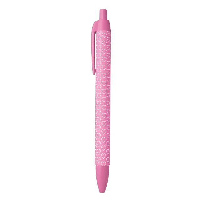 Stylo Coeur rose - Choisissez la couleur (Haut (Vertical))