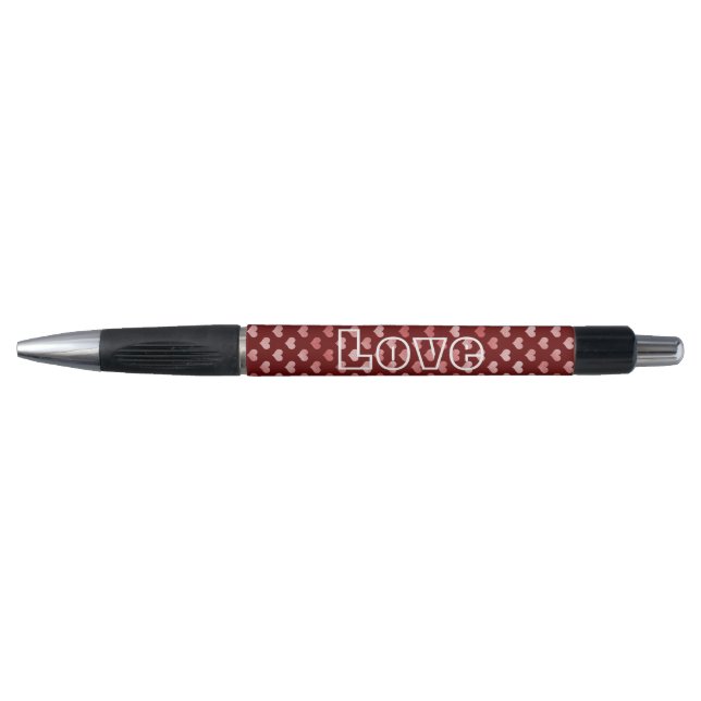 Stylo Coeurs rouges roses Ombre (Devant)