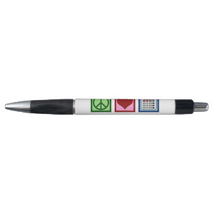 Stylo Comptabilité d'amour de paix personnalisée