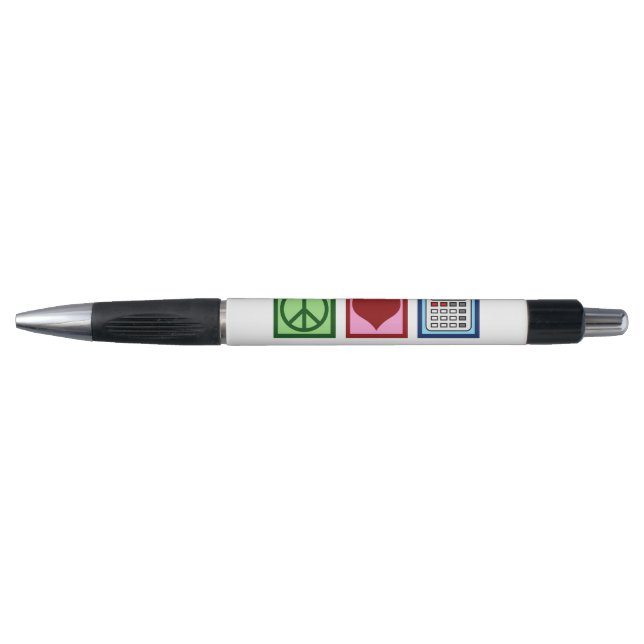 Stylo Comptabilité d'amour de paix personnalisée (Devant)