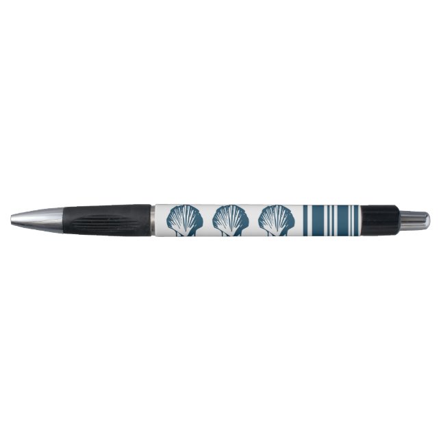 Stylo Coquillages et rayures (Devant)