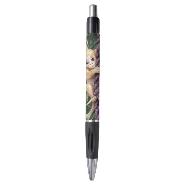 Stylo Corde Violette Singe (Devant (Vertical))