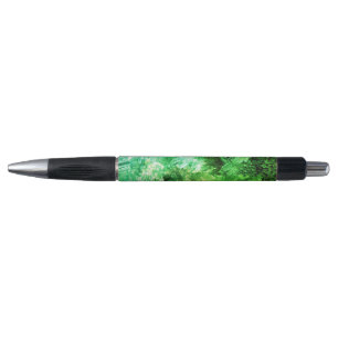 Stylo Couches de cristaux verts