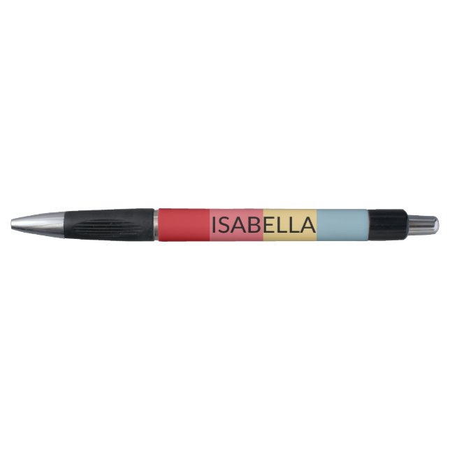 Stylo Couleurs de bonbons Frappes verticales (Devant)
