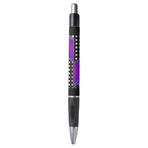 Stylo Couleurs pastel & coeurs violets battre