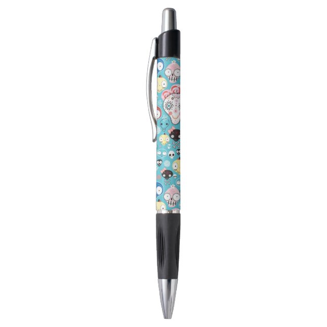 Stylo Crâne riant de texture (Haut (Vertical))