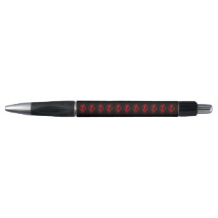 Stylo Crâne rouge Squelette Imaginaire Art métal lourd