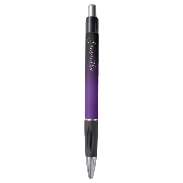 Stylo Créez votre propre Ombre noir violet personnalisé (Devant (Vertical))