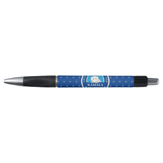 Stylo Dame de chat sans enfant pour Kamala Harris (Devant)