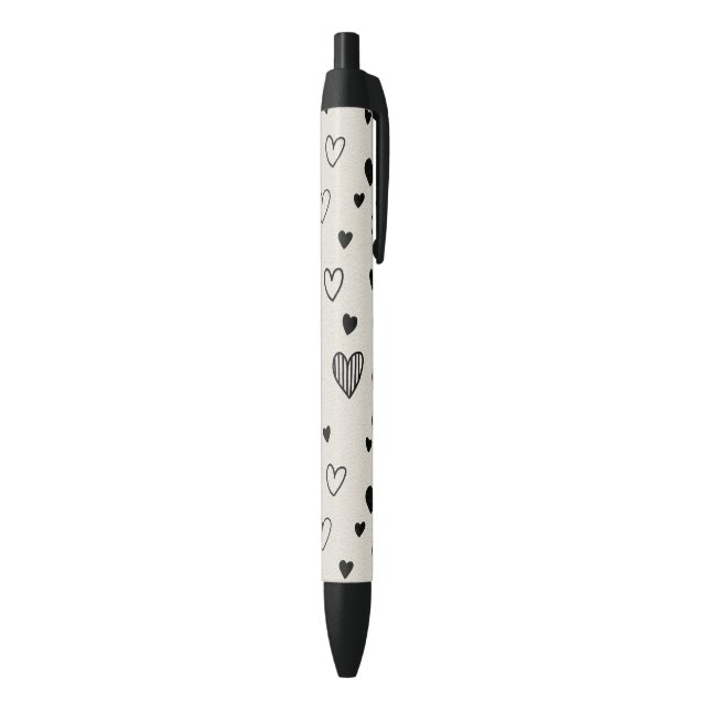 stylo d'amour noir et blanc  (Bas (Vertical))