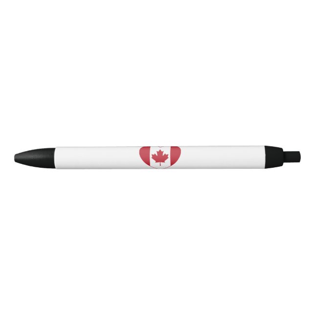 Stylo de coeur de drapeau du Canada (Devant)