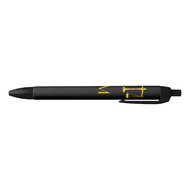 Stylo de l'avocat Monogrammed Faux Gold (Bas)