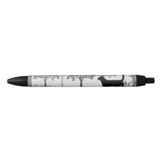 Stylo de serrage noir Chat enchanté, Encre noire