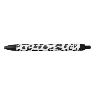 Stylo de serrage noir - Empreinte de léopard - Enc