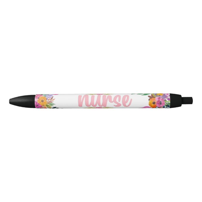 Stylo de soins infirmiers floraux (Devant)