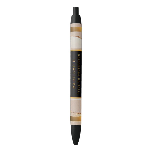 Stylo d'encre bleu or Rose Parties scintillant de  (devant Vertical)