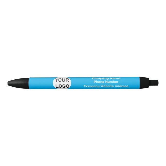 Stylo d'encre bleu sur mesure (Devant)