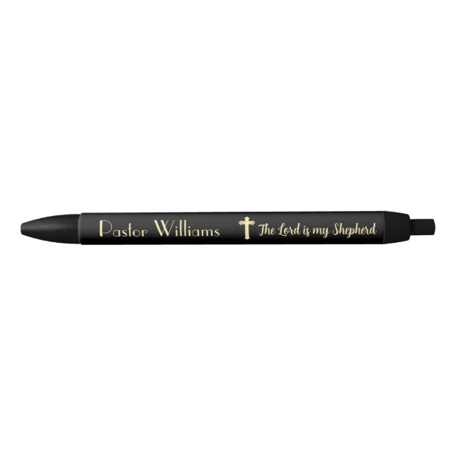 Stylo d'encre chrétien personnalisé avec verse bib (Devant)